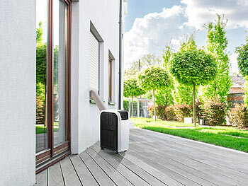 Sichler Outdoor Klimagerät: In- und Outdoor-Klimaanlage mit Heizfunktion  und Schlauch-Set, 3.500 W (Klimaanlage mit Abluftschlauch)