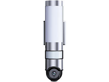 VisorTech LED-Außenwandleuchte & WLAN-HD-Kamera mit PIR Versandrückläufer 