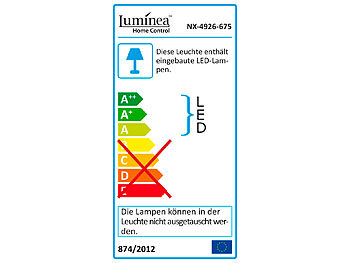Luminea Home Control Smarte WLAN-Sternen-Deckenleuchte mit CCT-LEDs, Versandrückläufer
