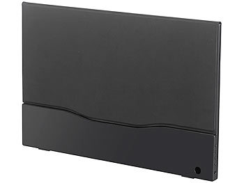 auvisio Schutztasche mit Standfuß für ultradünnen HD-Monitor EZM-100, 14,1"