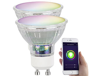 WLAN-LED-Lampen GU10 RGBW