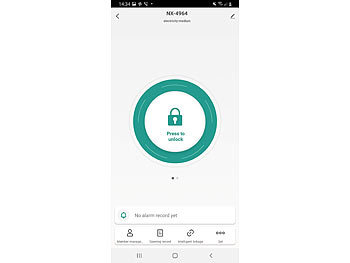 Xcase Mini-Schlüssel-Safe SAF-100.app mit Bluetooth und App, IP54