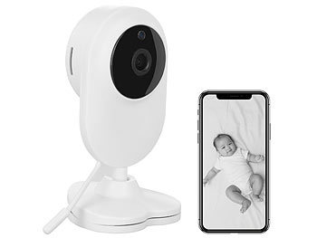 720P Babyphone Mit Kamera WIFI 360° Überwachungskamera IR Nachtsicht Babypflege 