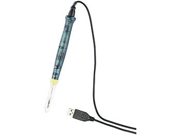 Mini Lötkolben: AGT USB-Lötkolben mit Keramik-Lötspitze, 450 °C, 8 Watt