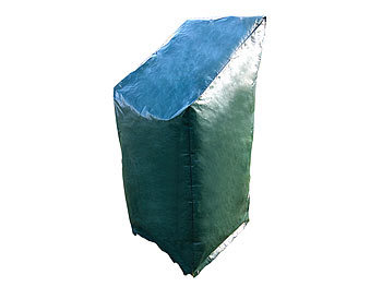 Schutzhülle für Gartenstühle: Royal Gardineer Gewebe-Abdeckplane für Stapel-Gartenstühle, 65 x 110/150 x 65 cm