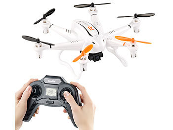Kompakter Profi-Hexacopter GH-6.cam mit 720p-HD-Kamera / Drohne