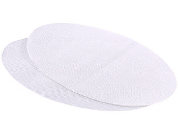 AGT Schnellhaftende Bügelflicken aus Baumwolle, 10 Stück in weiß