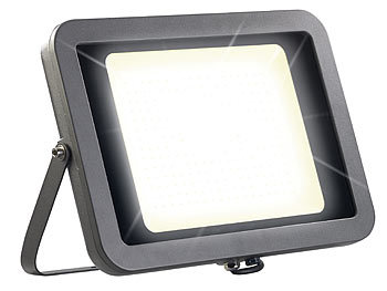 Luminea 2er-Set Wetterfester LED-Fluter, 200 W, 18.000 lm, 3.000 K, warmweiß