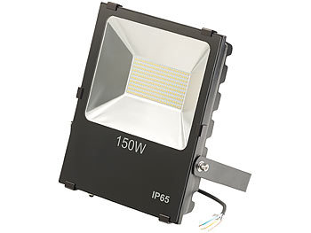 Luminea Wetterfester LED-Fluter, 150 W, 10.500 lm, IP65, 3.000 K, warmweiß