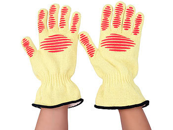 Backofen-Handschuhe, silikonbeschichtet