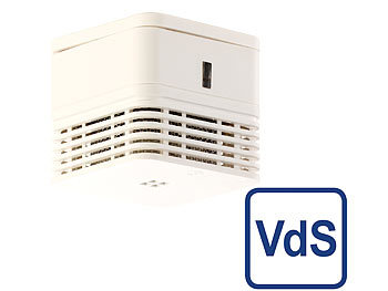 VisorTech Mini-Rauchwarnmelder, 10-Jahres-Batterie, VdS-zertifiziert, 10er-Set VisorTech Mini-Rauchmelder