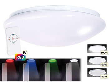 LED Deckenleuchte Dimmbar RGB Farbwechsel 24W Deckenlampe mit Fernbedienung 35cm 