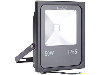 Luminea Wetterfester Fluter, RGB-SMD-LEDs, Fernbedienung, 50 W, 4.000 lm, IP65