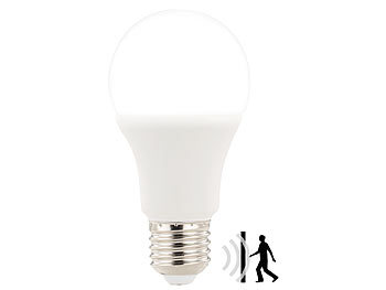 Luminea LED-Lampe mit Radar-Bewegungssensor, 12 W, E27, tageslichtweiß 6.400 K