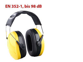 Ohrschützer: AGT Universal-Kapsel-Gehörschutz für Lärmpegel bis 98 dB, EN 352-1
