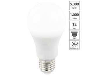 LED-Lampe mit DÃ¤mmerungssensor, E27, 11 W, 950 lm, tageslichtweiss / Sensor Leuchtmittel