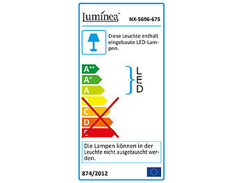 Luminea LED-Fluter für den Außenbereich, 5 Watt, 350 Lumen, PIR-Sensor, IP44
