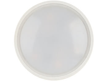 Luminea 6er-Set Alu-Einbaustrahler-Rahmen, weiß, inklusive LED-Spots
