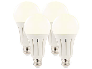 Luminea High-Power-LED-Lampe E27, 23 Watt, 2.400 Lumen, 3000 K, 4er-Set