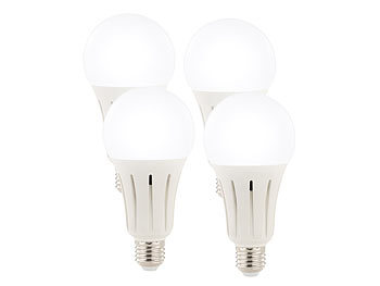 Luminea 4er-Set High-Power-LED-Lampen E27, 23 Watt, 2.400 Lumen,  6.500 K
