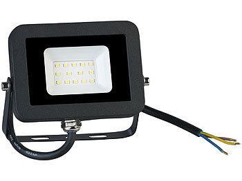 Luminea Wetterfester LED-Fluter, 10 W, 900 lm, IP65, 6.500 K, tageslichtweiß