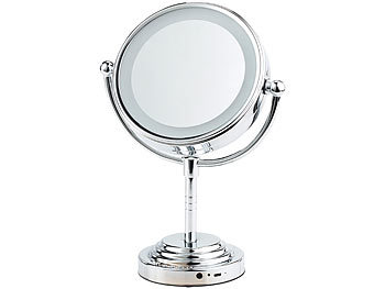 Sichler Beauty Badezimmer-Spiegel: LED-Kosmetikspiegel mit Akku
