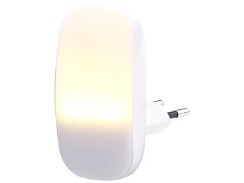 Lunartec Kompaktes LED-Steckdosen-Nachtlicht, Dämmerungssensor, 1 lm, 0,25 Watt