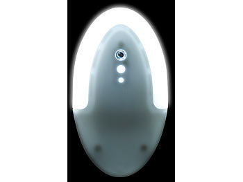 Lunartec LED-Steckdosen-Nachtlicht mit Dämmerungs-Sensor, 6 Lumen, 4 LEDs