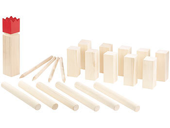 Wikingerspiel Holz: Playtastic Wikinger-Spiel aus Holz, ideal für Wiese, Strand & Co.