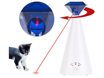 Katzenspielzeug: Sweetypet Automatische Laser-Katzenangel zur Förderung des Jagd-Instinkts