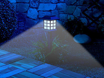 Luxbright Solarleuchte LED Pollerleuchte Außenleuchte Gartenleuchte Tivoli 31104 