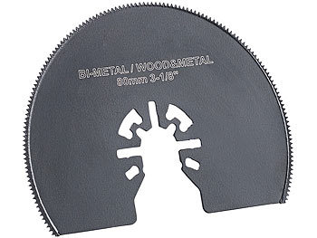 Sägeblätter: AGT Professional Bimetall-Segmentsägeblatt für Multitools, 80 mm, HSS, Schnellspannung