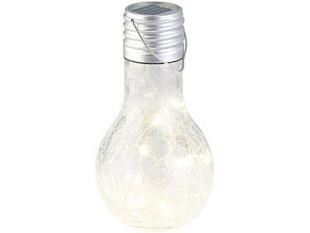 Lunartec Deko-LED-Glühbirne im Crackle-Glas-Design, Versandrückläufer