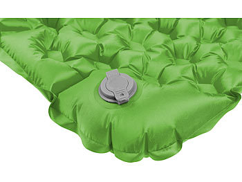 grün aufblasbar Outdoor-Luftmatratze mit integriertem Kopfkissen Schlafmatte 