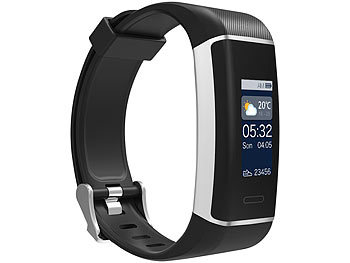 newgen medicals Fitness-GPS-Armband mit XL-Farb-Display (Versandrückläufer)