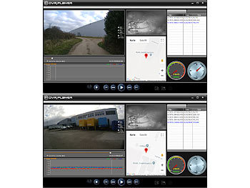 Somikon 4K-Action-Cam mit GPS und WLAN, Unterwasser-Gehäuse mit IPX8