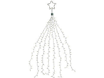 Weihnachtsbaum Überwurf Lichterkette