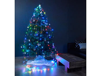 Lunartec Christbaum-Überwurf-Lichterkette, 180 bunte LEDs, Versandrückläufer