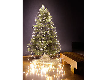 Lunartec Christbaum-Überwurf-Lichterkette, 20 Girlanden & 720 warmweiße LEDs
