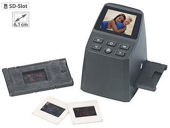 Fotos digitalisieren: Somikon Stand-Alone-Dia- & Negativ-Scanner mit 2,4" / 6,1 cm Display, 14,6 MP