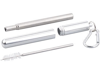 Cannucce In Acciaio Inox Riutilizzabili (6 Pezzi) Con Spazzola: Per Cocktail, Frullati E Per Salvaguardare L'Ambiente!