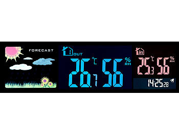 Sender Naliovker In Au？en Digital Drahtlos Thermometer Wetter Station Uhr LCD Celsius/Fahrenheit Temperatur Anzeige Meter Elektronische Tisch Uhr 