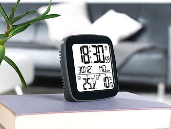 Digital Wecker Tischuhr LCD Wetterstation Tischwecker Alarmwecker Thermometer 