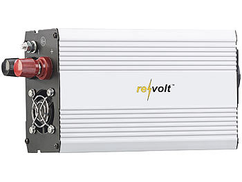 revolt Wechselrichter 12V 230V: 1.000W-Kfz-Spannungswandler auf 2X 230 V,  USB, 2.000 W Spitzenlast (Spannungswandler 12V auf 230V, 230V Wandler,  Apple