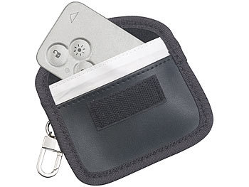 Semptec Schlüsseltasche: 4er-Set RFID-Schutztaschen für Funk