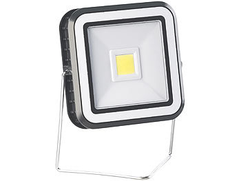 Lunartec Solar-COB-LED-Arbeitsleuchte im Baustrahler-Design,  2er-Set