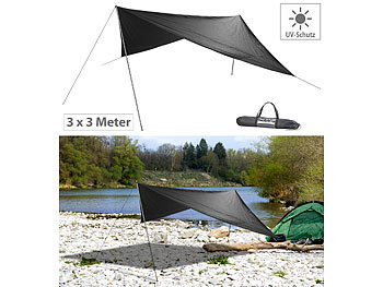 Wasserdichter Camping Zeltplanen Regen Fly Zelt Tarp Shelter Sonnensegel 3M*3M 