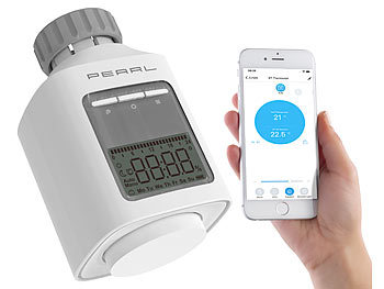 PEARL Programmierbares Heizkörper-Thermostat mit Bluetooth,Versandrückläufer