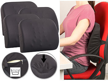 newgen medicals Autositzkissen: 2 ergonomische Memory-Foam-Sitzkissen für  Auto, Schreibtisch u.v.m. (Stuhl-Sitzkissen)