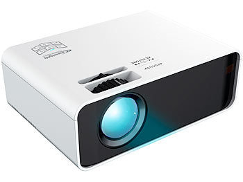SceneLights LED-LCD-Beamer mit Mediaplayer, 1280 x 720 (HD), 2.000 lm, 60 Watt